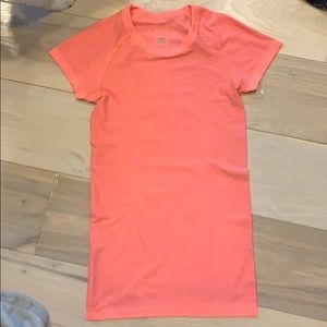 lululemon athletica Tops - Lululemon - white or pink swiftly speed tee lululemon athletica Tops - Lululemon - white or pink swiftly speed tee
